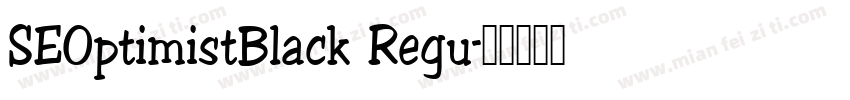 SEOptimistBlack Regu字体转换